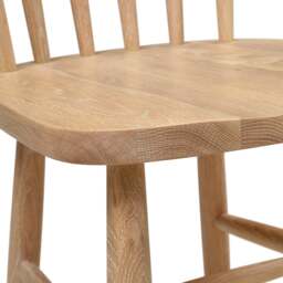 Inglesham Whitewash Oak Spindleback Chair - The Cotswold Company - thumbnail 5
