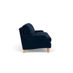 4 Seater Sofa - Deep Blue - Matt Velvet - Morris - The Cotswold Company - thumbnail 3