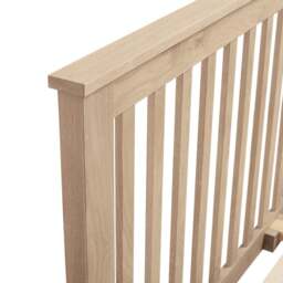 Inglesham Whitewash Oak King Size Bed - The Cotswold Company - thumbnail 5