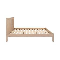 Inglesham Whitewash Oak King Size Bed - The Cotswold Company - thumbnail 4