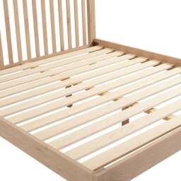 Inglesham Whitewash Oak King Size Bed - The Cotswold Company - thumbnail 6
