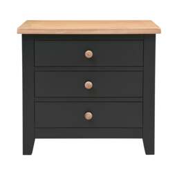 Jumbo Bedside Table - Chester Charcoal - The Cotswold Company - thumbnail 3
