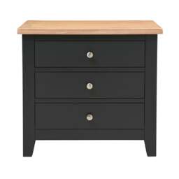 Jumbo Bedside Table - Chester Charcoal - The Cotswold Company - thumbnail 4