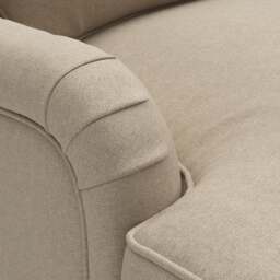 Large 2 Seater Sofa - Natural - House Linen Mix - Morris - The Cotswold Company - thumbnail 4