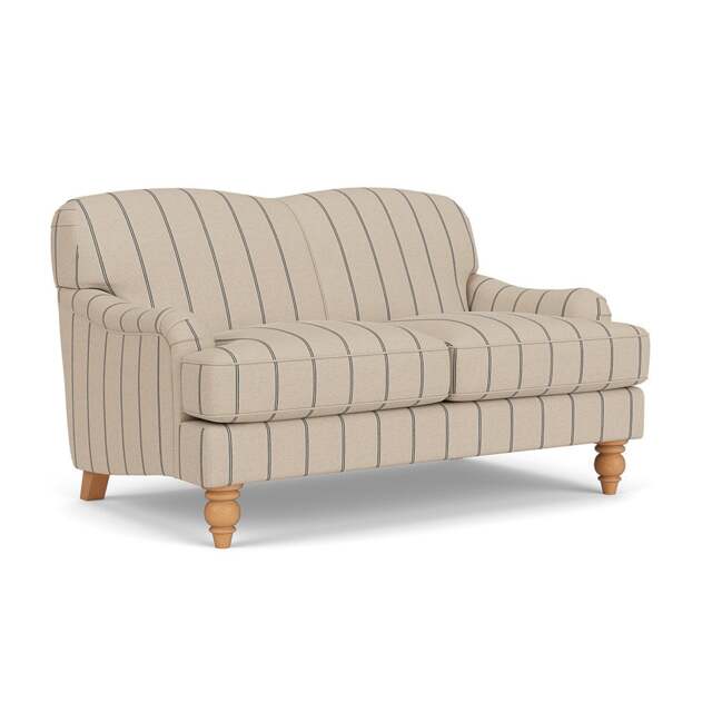 2 Seater Sofa - Charcoal - Compton Stripe - Ashbee - The Cotswold Company - image 1