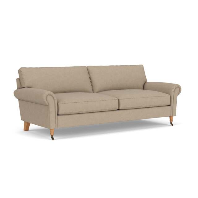 4 Seater Sofa - Natural - House Linen Mix - Osbourne - The Cotswold Company - image 1