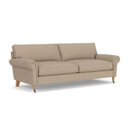 4 Seater Sofa - Natural - House Linen Mix - Osbourne - The Cotswold Company - thumbnail 1