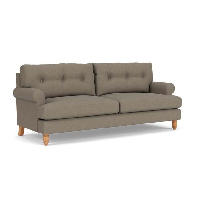 4 Seater Sofa - Mid Grey - House Linen Mix - Talbot - The Cotswold Company - image 1