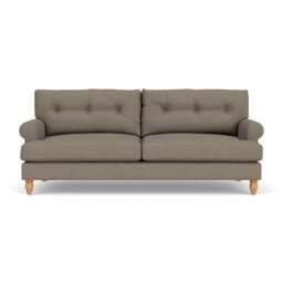 4 Seater Sofa - Mid Grey - House Linen Mix - Talbot - The Cotswold Company - thumbnail 2