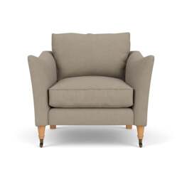 Armchair - Dove grey - House Linen Mix - Robinson - The Cotswold Company - thumbnail 2