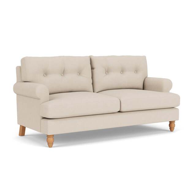 3 Seater Sofa - Lily White - House Linen Mix - Talbot - The Cotswold Company - image 1
