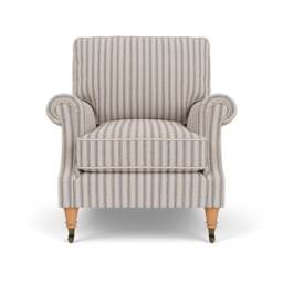 Armchair - Indigo - Kingham Stripe - Taylor High Back - The Cotswold Company - thumbnail 2