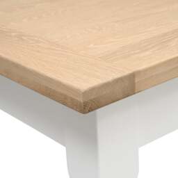 4 - 6 Seater Dining Table and 4 Dining Chairs Set - Chester Pure White - The Cotswold Company - thumbnail 6