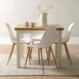 Simply Cotswold Classic Cream Square Extending Dining Table - The Cotswold Company - thumbnail 2