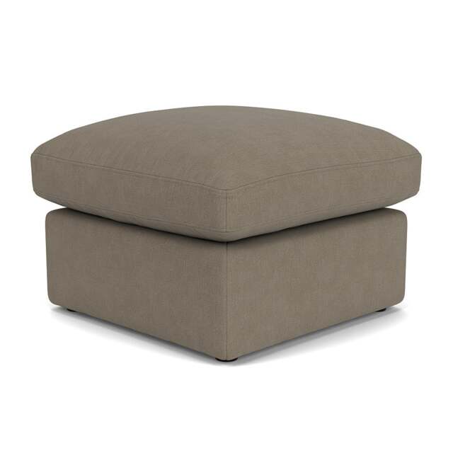 Foot Stool - Mid Grey - House Linen Mix - Clarke Small - The Cotswold Company - image 1