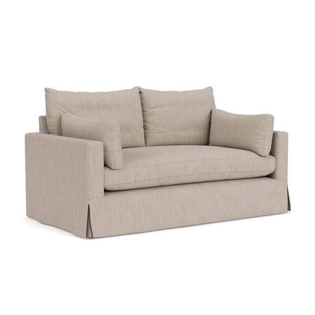 Large 2 Seater Sofa - Natural - Luxury Italian Linen - Ashton - The Cotswold Company - image 1