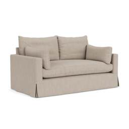 Large 2 Seater Sofa - Natural - Luxury Italian Linen - Ashton - The Cotswold Company - thumbnail 1