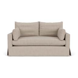 Large 2 Seater Sofa - Natural - Luxury Italian Linen - Ashton - The Cotswold Company - thumbnail 2