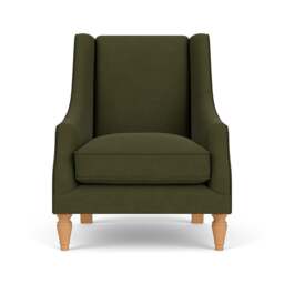 Armchair - Forest Green - House Linen Mix - Annie - The Cotswold Company - thumbnail 2