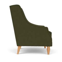 Armchair - Forest Green - House Linen Mix - Annie - The Cotswold Company - thumbnail 3
