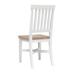 Wooden Seat Dining Chair - Chester Pure White - The Cotswold Company - thumbnail 6