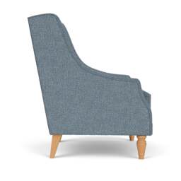 Armchair - Mid Blue - Aquaclean Oxford - Annie - The Cotswold Company - thumbnail 3