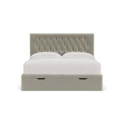 Super King Ottoman Storage Bed - Natural - Eco Chenille - Calvert - The Cotswold Company - thumbnail 2