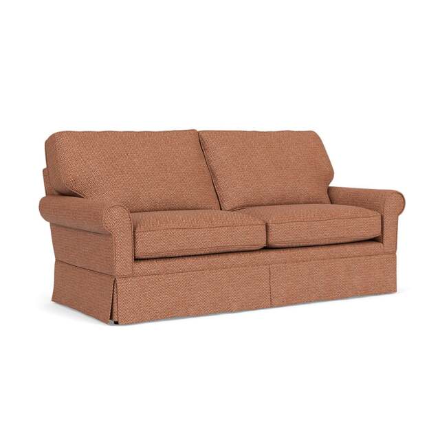 3 Seater Sofa - Brick - Herringbone Weave - Dawson - The Cotswold Company - image 1