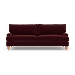 4 Seater Sofa - Dark Rosehip - Matt Velvet - Morris - The Cotswold Company - thumbnail 2