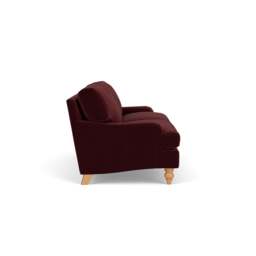 4 Seater Sofa - Dark Rosehip - Matt Velvet - Morris - The Cotswold Company - thumbnail 3