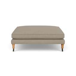 Foot Stool - Dove grey - House linen mix - Taylor Small - The Cotswold Company - thumbnail 2