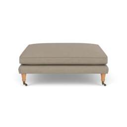 Foot Stool - Dove grey - House linen mix - Taylor Small - The Cotswold Company - thumbnail 3