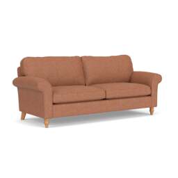 4 Seater Sofa - Brick - Herringbone Weave - Hurley - The Cotswold Company - thumbnail 1