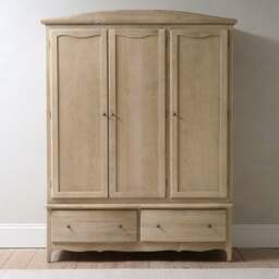 Camille Limewash Oak Triple Wardrobe - The Cotswold Company - thumbnail 2