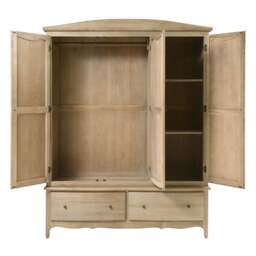 Camille Limewash Oak Triple Wardrobe - The Cotswold Company - thumbnail 5