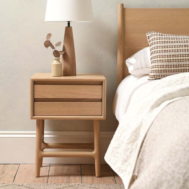Bedside Table - Winson Light Oak - The Cotswold Company - image 1