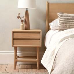 Bedside Table - Winson Light Oak - The Cotswold Company - thumbnail 1
