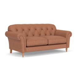Large 2 Seater Sofa - Brick - Herringbone Weave - Chapman - The Cotswold Company