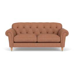 Large 2 Seater Sofa - Brick - Herringbone Weave - Chapman - The Cotswold Company - thumbnail 2