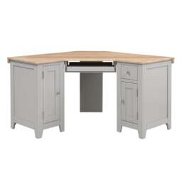 Corner Desk - Chester Dove Grey - The Cotswold Company - thumbnail 6