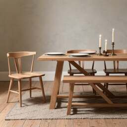 8 Seater Dining Table - Hilcot Natural Oak - The Cotswold Company - thumbnail 3