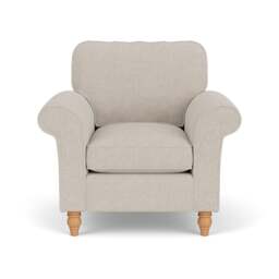 Armchair - Natural - Aquaclean Oxford - Hurley - The Cotswold Company - thumbnail 2