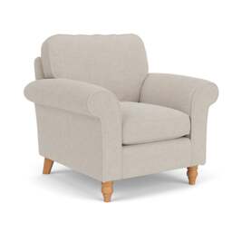 Armchair - Natural - Aquaclean Oxford - Hurley - The Cotswold Company - thumbnail 1