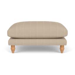 Foot Stool - Natural - Compton Stripe - Emily - The Cotswold Company - thumbnail 2