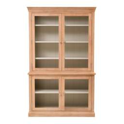 Large Glazed Dresser - Inglesham Whitewash Oak - The Cotswold Company - thumbnail 7