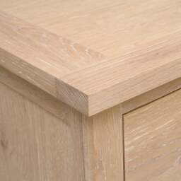 Inglesham Whitewash Oak 8 Drawer Wide Chest - The Cotswold Company - thumbnail 6