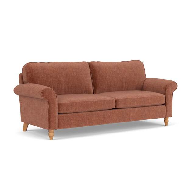 4 Seater Sofa - Cinnamon - Eco Chenille - Hurley - The Cotswold Company - image 1