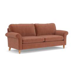 4 Seater Sofa - Cinnamon - Eco Chenille - Hurley - The Cotswold Company - thumbnail 1