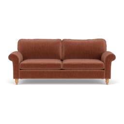 4 Seater Sofa - Cinnamon - Eco Chenille - Hurley - The Cotswold Company - thumbnail 2