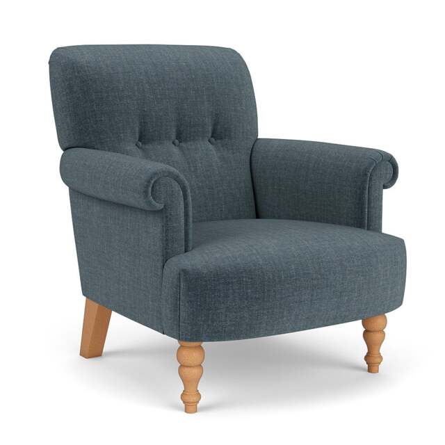 Armchair - Teal - Eco Chenille - Harriet - The Cotswold Company - image 1